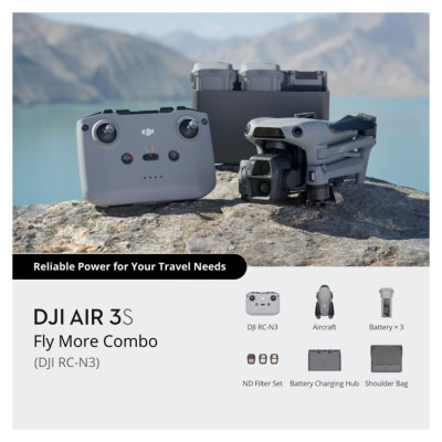 DJI Drone|DJI|Air 3S Fly More Combo (DJI RC-N3)|Consumer|CP.MA.00000815.01