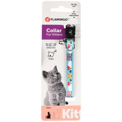 Flamingo kakla siksna kaķiem 15-25cm x10mm Light blue