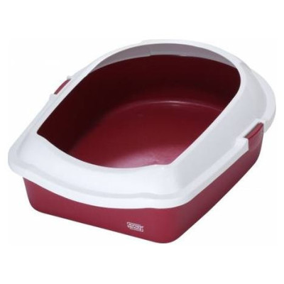 Europet Bernina Atvērtā kaķu tualete ar apmali ECO (M) 43x56x14 cm bordo