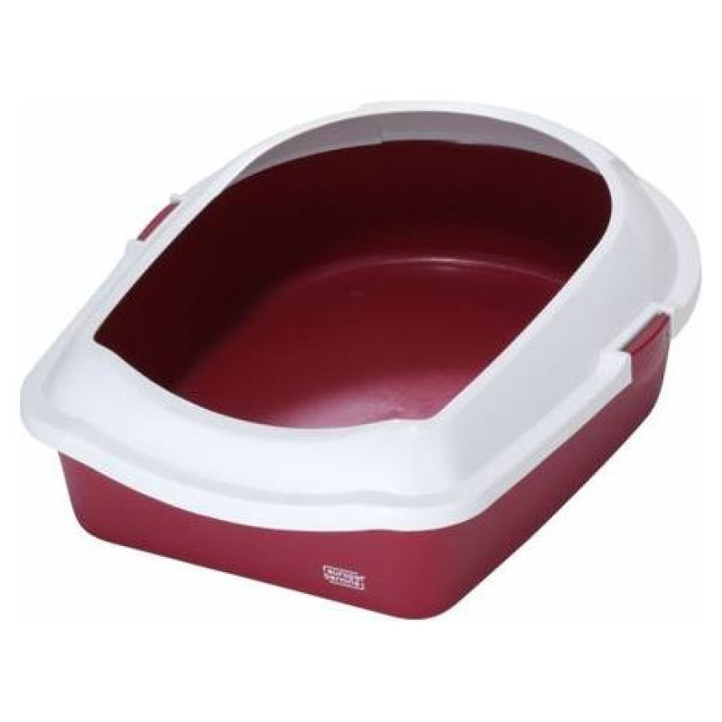 Europet Bernina Atvērtā kaķu tualete ar apmali ECO (M) 43x56x14 cm bordo