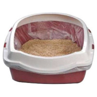 Europet Bernina Atvērtā kaķu tualete ar apmali ECO (M) 43x56x14 cm bordo