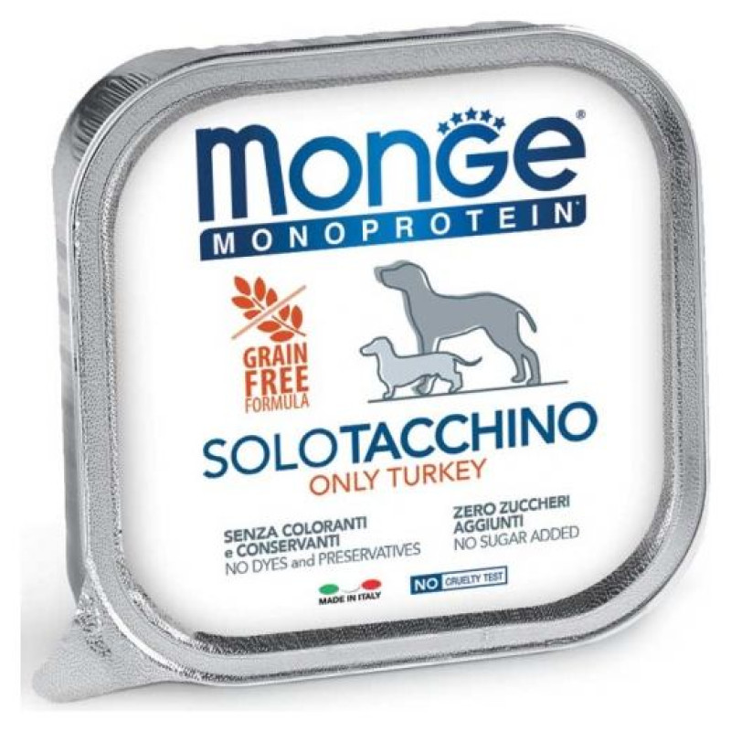 Monge Dog Monoprotein Pate Only Turkey 150 g
