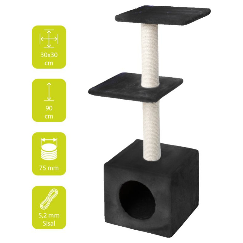 Europet Bernina Nagu asināmais PALAZZO 30x30x90cm melns