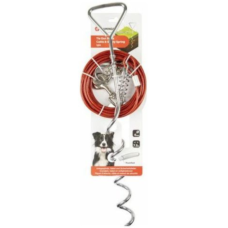 Flamingo mietiņ&scaron; piesie&scaron;anai L7,5*H43cm