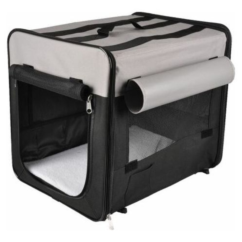 Flamingo mīkstais būris 64x46x53cm melns/pelēks