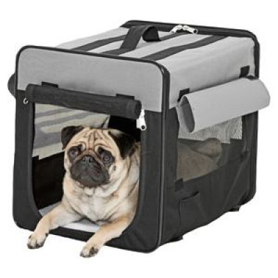 Flamingo mīkstais būris 64x46x53cm melns/pelēks