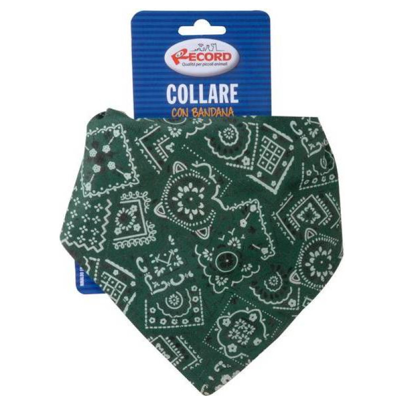 Record Kakla siksna regulējama ar bandanu 2,5 x 65/75, zaļa