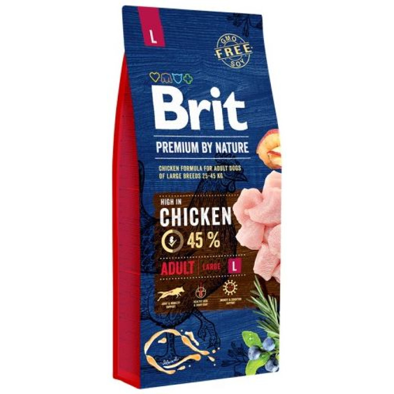 Brit PREMIUM By Nature Adult L 15 kg barība suņiem