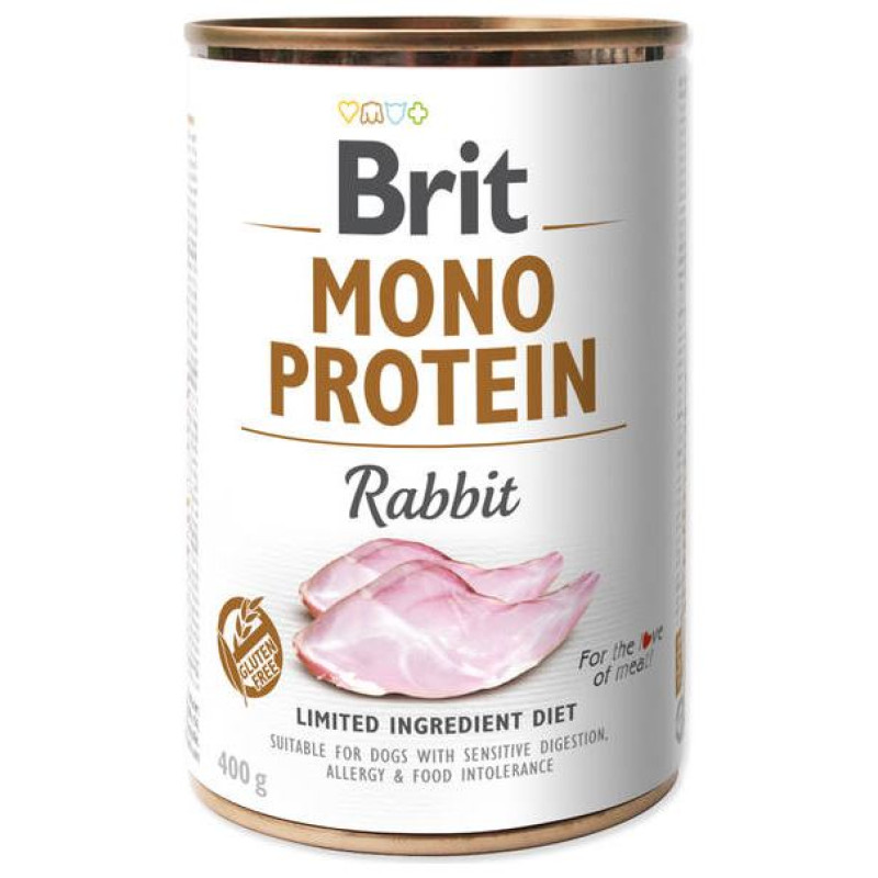Brit CARE wet Mono Protein Rabbit 400 g konservi suņiem