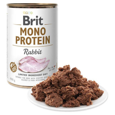 Brit CARE wet Mono Protein Rabbit 400 g konservi suņiem