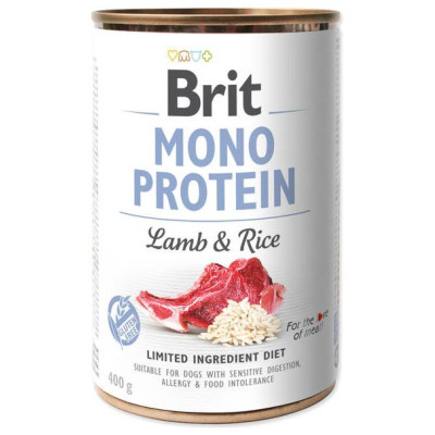 Brit CARE wet Mono Protein Lamb & Rise 400 g - konservi suņiem