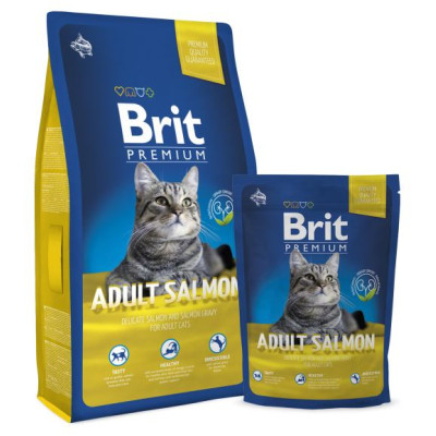 Brit PREMIUM Cat Adult Salmon 1,5 kg barība kaķiem
