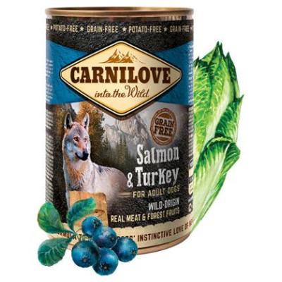 Carnilove Wild Meat Salmon & Turkey 400 g konservi suņiem