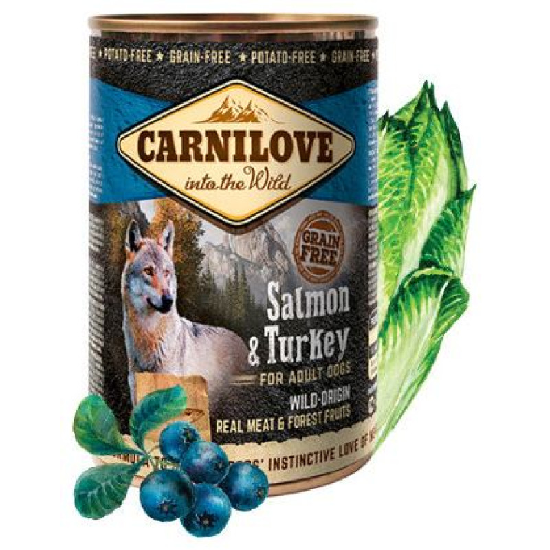 Carnilove Wild Meat Salmon & Turkey 400 g konservi suņiem