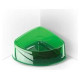 Georplast Plastmasas bļoda, stūra CORNER Small 20 x 15 x 8 h cm, - lt. 0,40