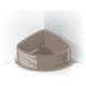 Georplast Plastmasas bļoda, stūra CORNER Small 20 x 15 x 8 h cm, - lt. 0,40