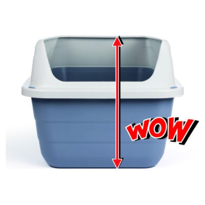 Georplast Atvērtā kaķu tualete ar apmali Sonic Colosseo 56x40x30 cm