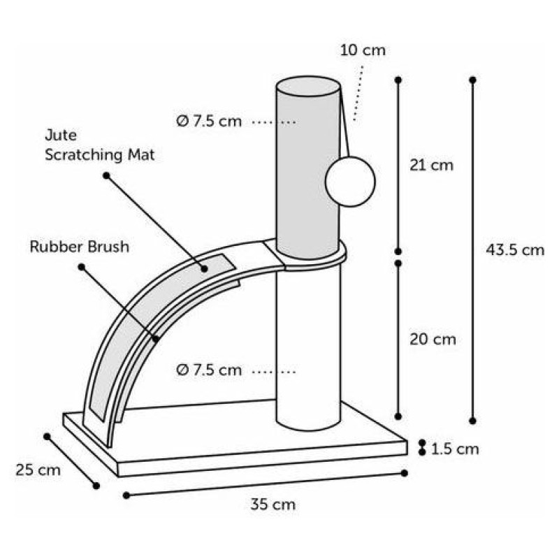 Flamingo nagu asināmais 35x25x43,5cm bē&scaron;s