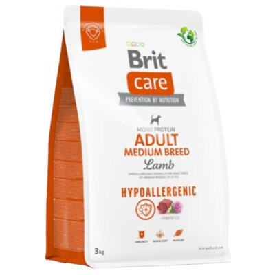 Brit Care HP Adult Medium Breed Lamb & Rice 3 kg barība suņiem