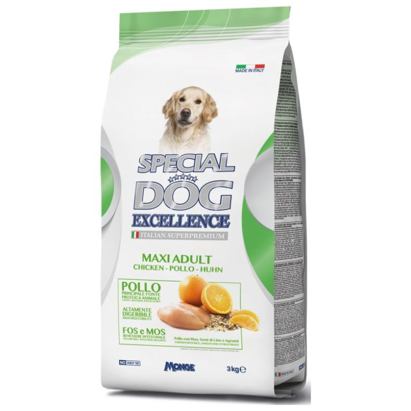 Monge SPECIAL DOG Excellence Maxi Adult 3 kg - barība suņiem