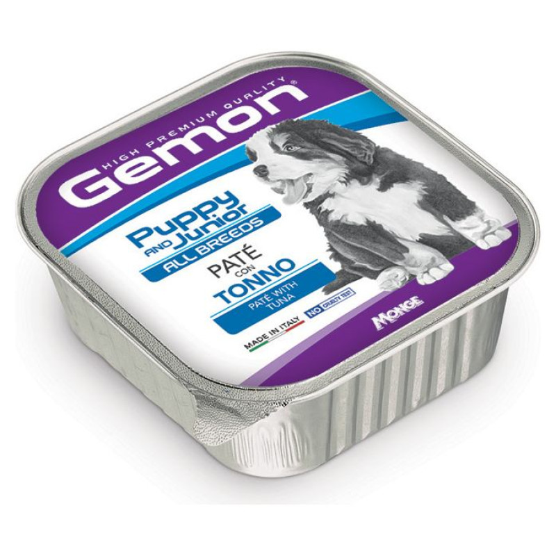 Gemon Dog pate Puppy & Junior tuna 150 gr - pastēte suņiem