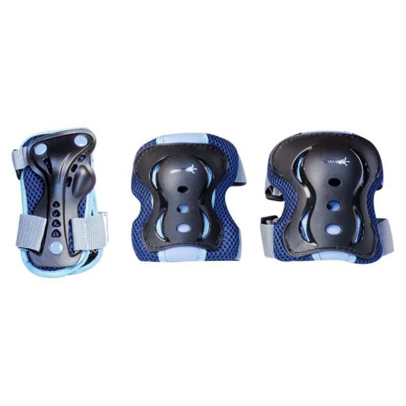 Muuwmi Elkoņu un ceļu aizsargu komplekts, M izmērs, zils - AU 554