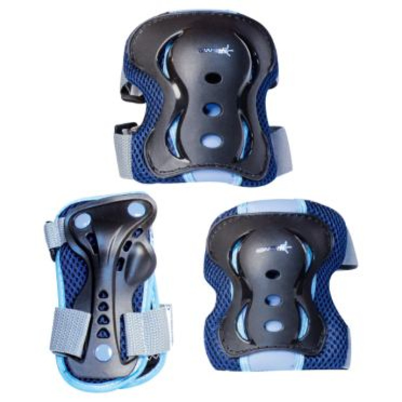 Muuwmi Elkoņu un ceļu aizsargu komplekts, M izmērs, zils - AU 554