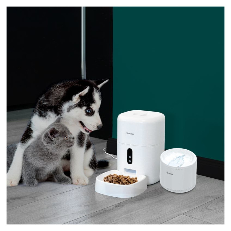 Tellur Smart WiFi Pet Water Dispenser, 2L white