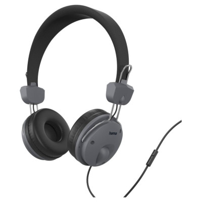 Hama 00184145 Fun On-ear Headphones, Black