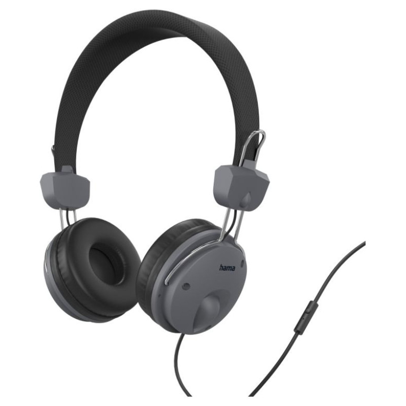 Hama 00184145 Fun On-ear Headphones, Black
