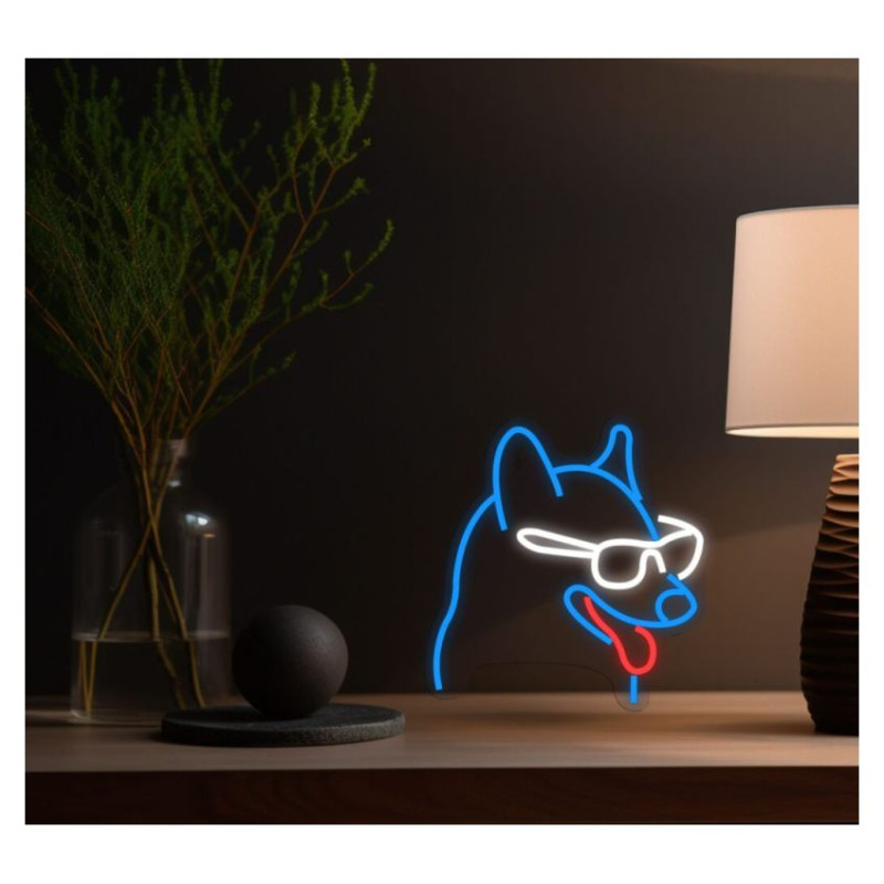 Manta SNL69MT Style Neon Lights DOG  WITH GLASSES