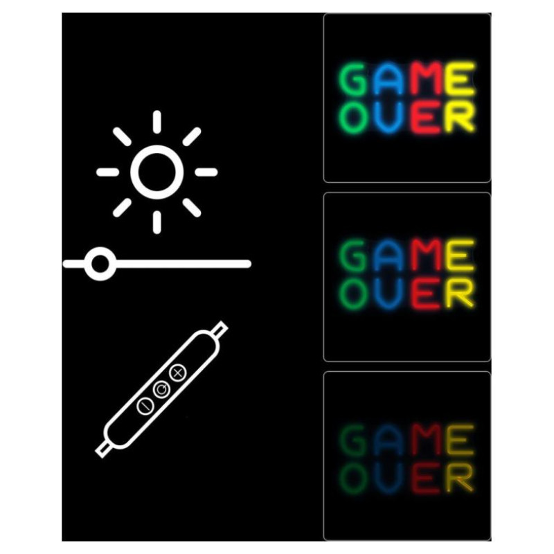 Manta SNL102MT Style Neon Lights GAME  OVER