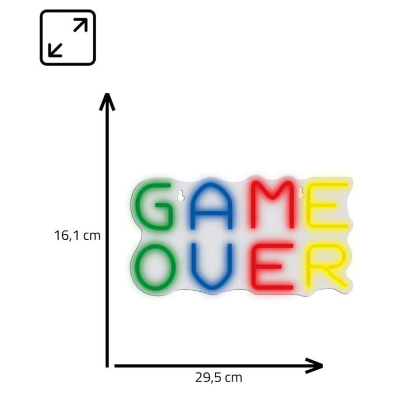 Manta SNL102MT Style Neon Lights GAME  OVER