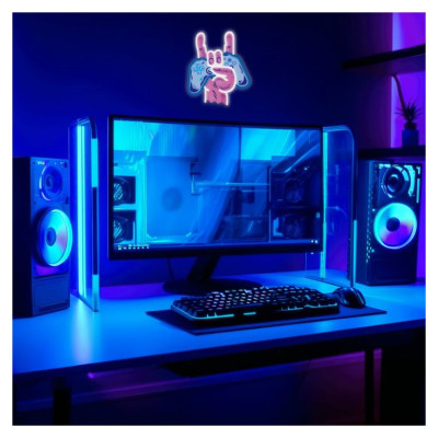 Manta SNL109MT Style Neon Lights HAND WITH GAMEPAD