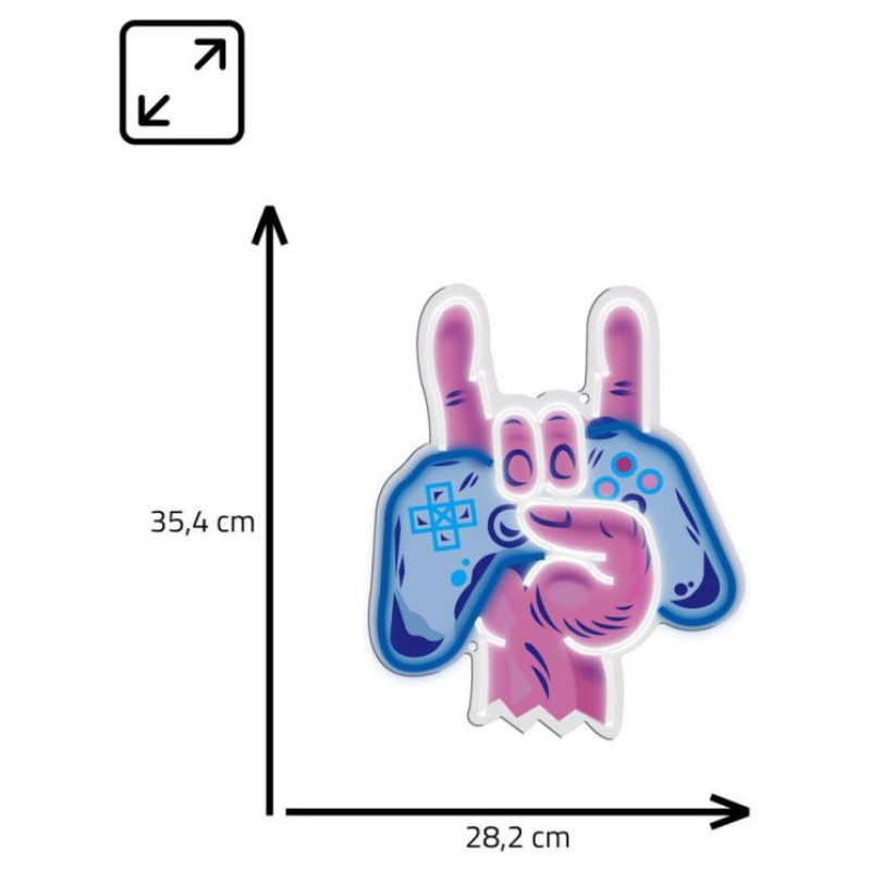 Manta SNL109MT Style Neon Lights HAND WITH GAMEPAD