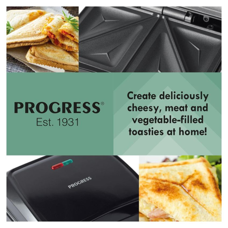 Progress EK5851PVDE  2-Slice Sandwich Toaster