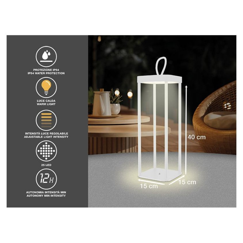 Beper P207ILI101 Rechargeable Lantern White