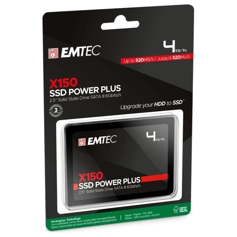 Emtec SSD 2.5 Sata X150 4000GB Power Plus