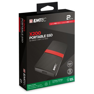 Emtec SSD 3.1 X200 1TB Power Plus Portable