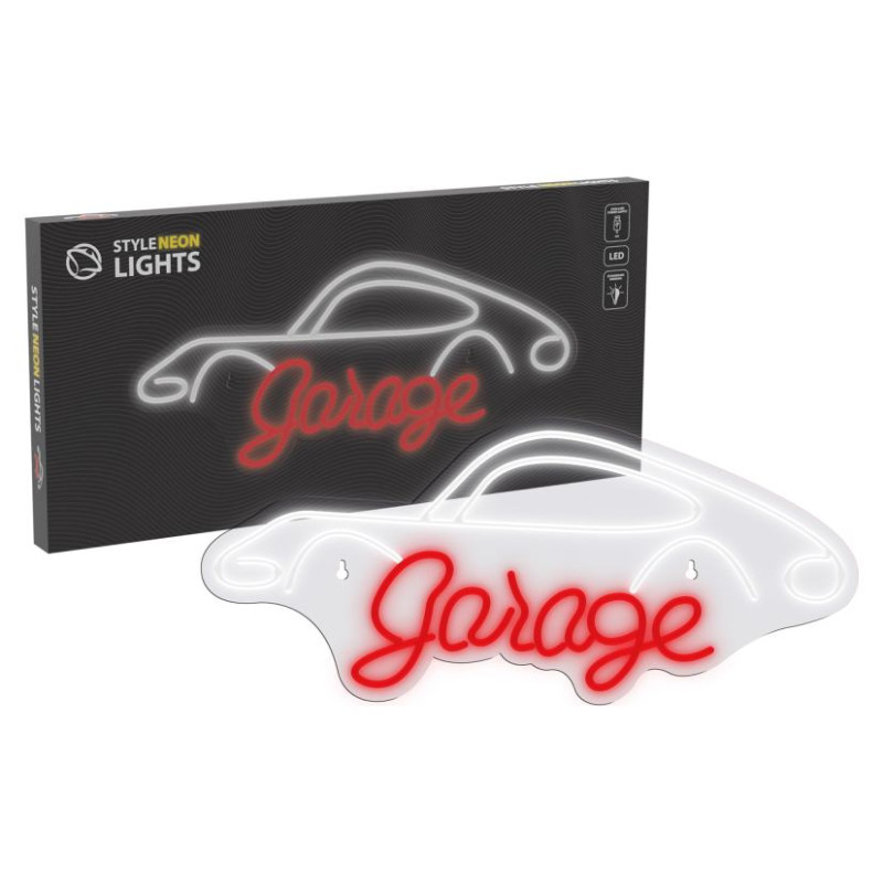 Manta SNL95WH Style Neon Lights Garage white-red
