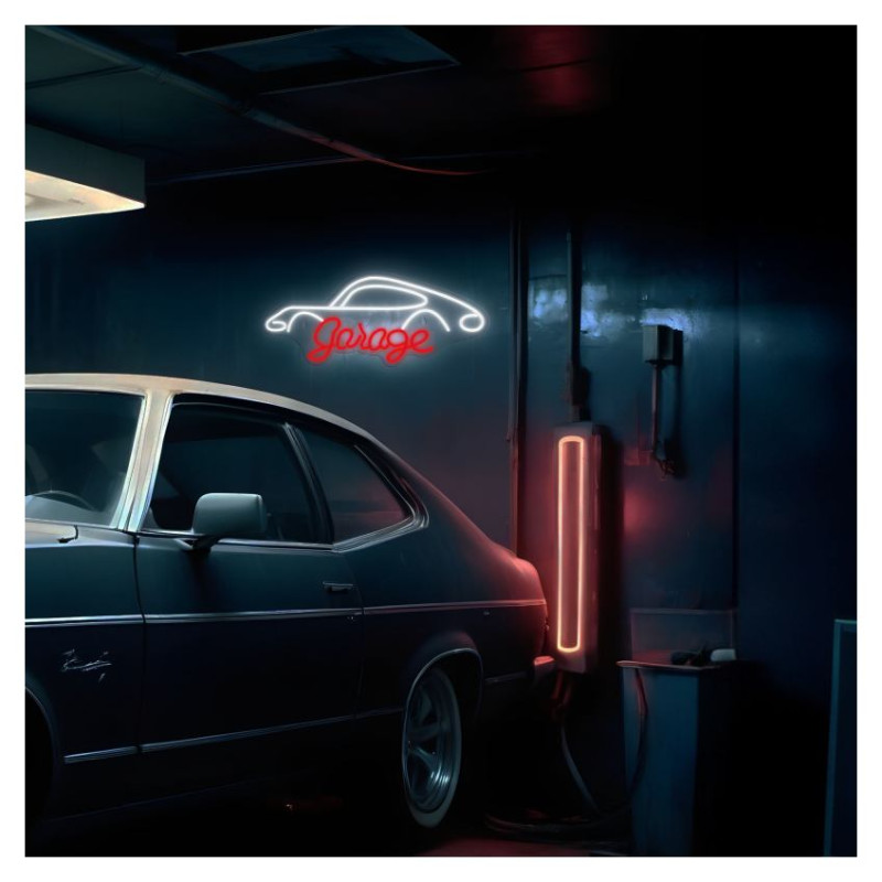 Manta SNL95WH Style Neon Lights Garage white-red