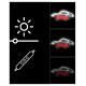 Manta SNL95WH Style Neon Lights Garage white-red