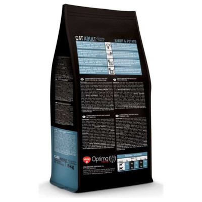 Optimanova Cat Adult GF Rabbit & Potato 8 kg