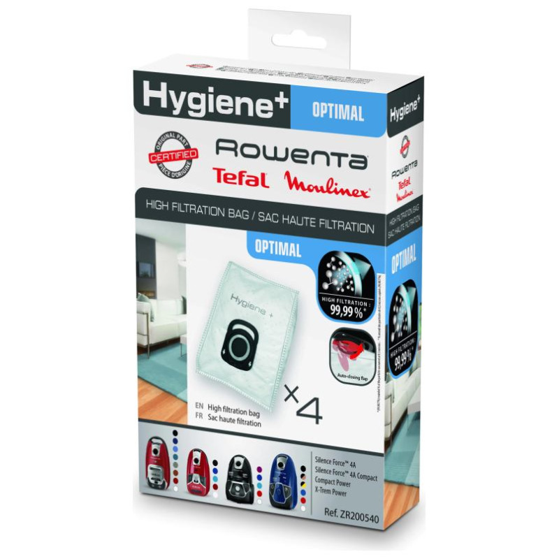 Tefal putekļu maisiņi HYGIENE+, 4gab. - ZR200540