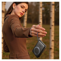 Joyroom JR-PBM02 Powerbank 22.5W 10000mAh 3in1 Magnetic Inductive Compatible with MagSafe with Built-in Cable - Black