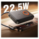 Joyroom JR-PBM02 Powerbank 22.5W 10000mAh 3in1 Magnetic Inductive Compatible with MagSafe with Built-in Cable - Black