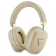 Guess Bluetooth 5.3 Metallic Triangle Logo Gold Over-Ear Headphones