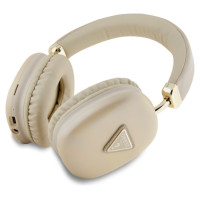 Guess Bluetooth 5.3 Metallic Triangle Logo Gold Over-Ear Headphones