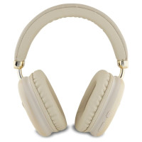 Guess Bluetooth 5.3 Metallic Triangle Logo Gold Over-Ear Headphones