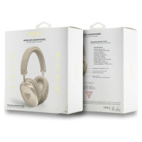 Guess Bluetooth 5.3 Metallic Triangle Logo Gold Over-Ear Headphones